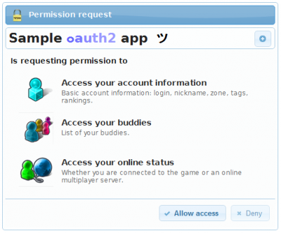 OAuth2 example screenshot 3
